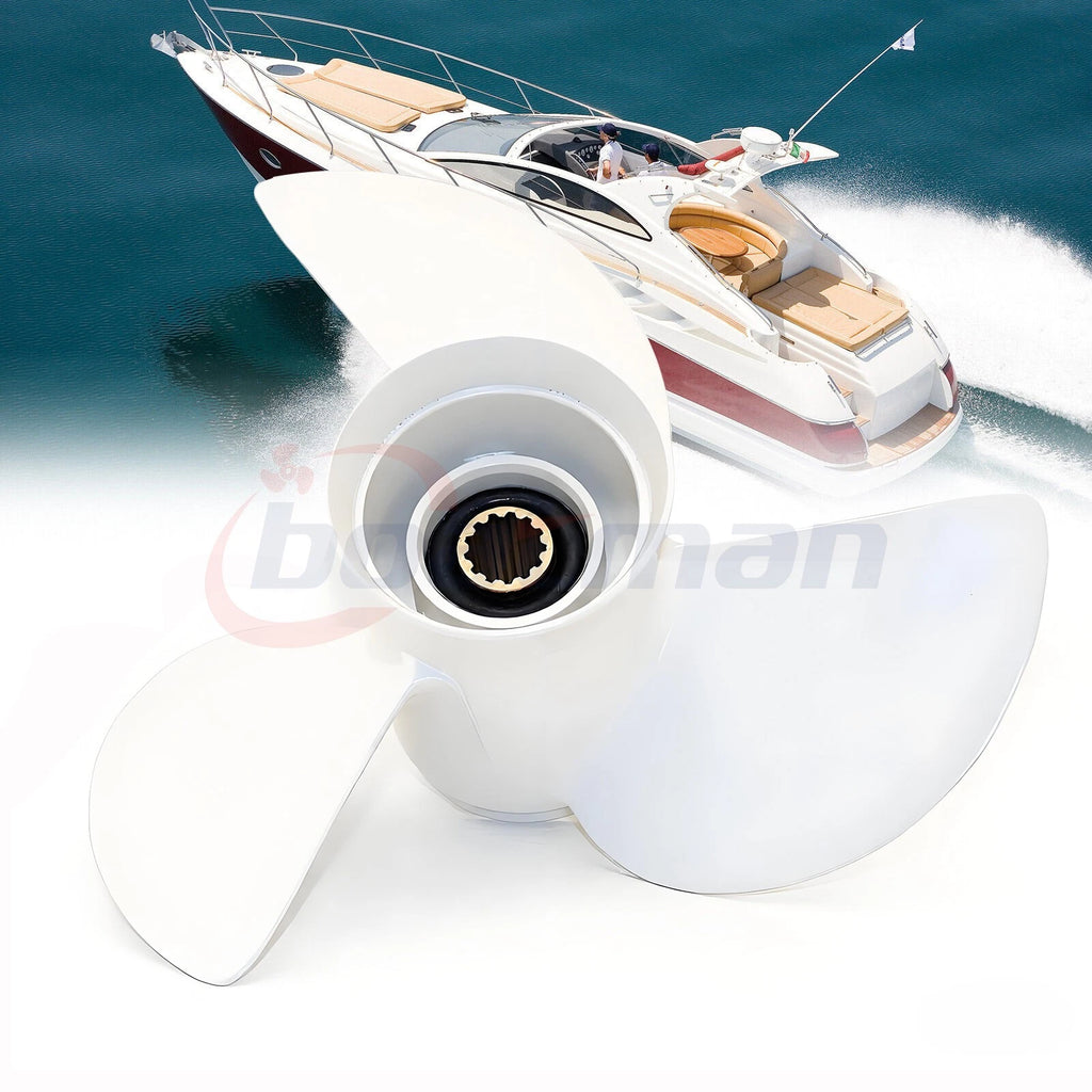 11 1/4x13 Boat Propeller for Yamaha 25-60HP (Aluminum Cleaver Blades)