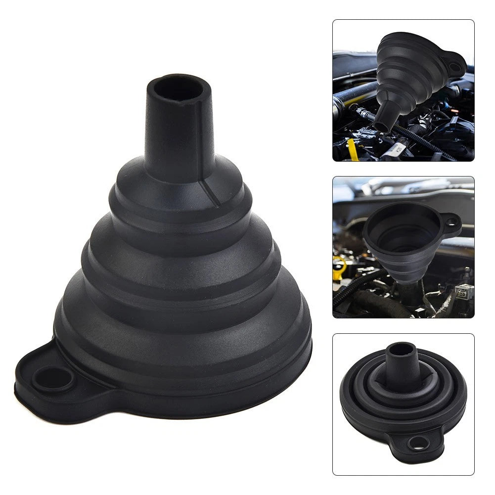 Collapsible Silicone Funnel for Oil-Fuel Diesel Washer Fluid Change (2010–2023)