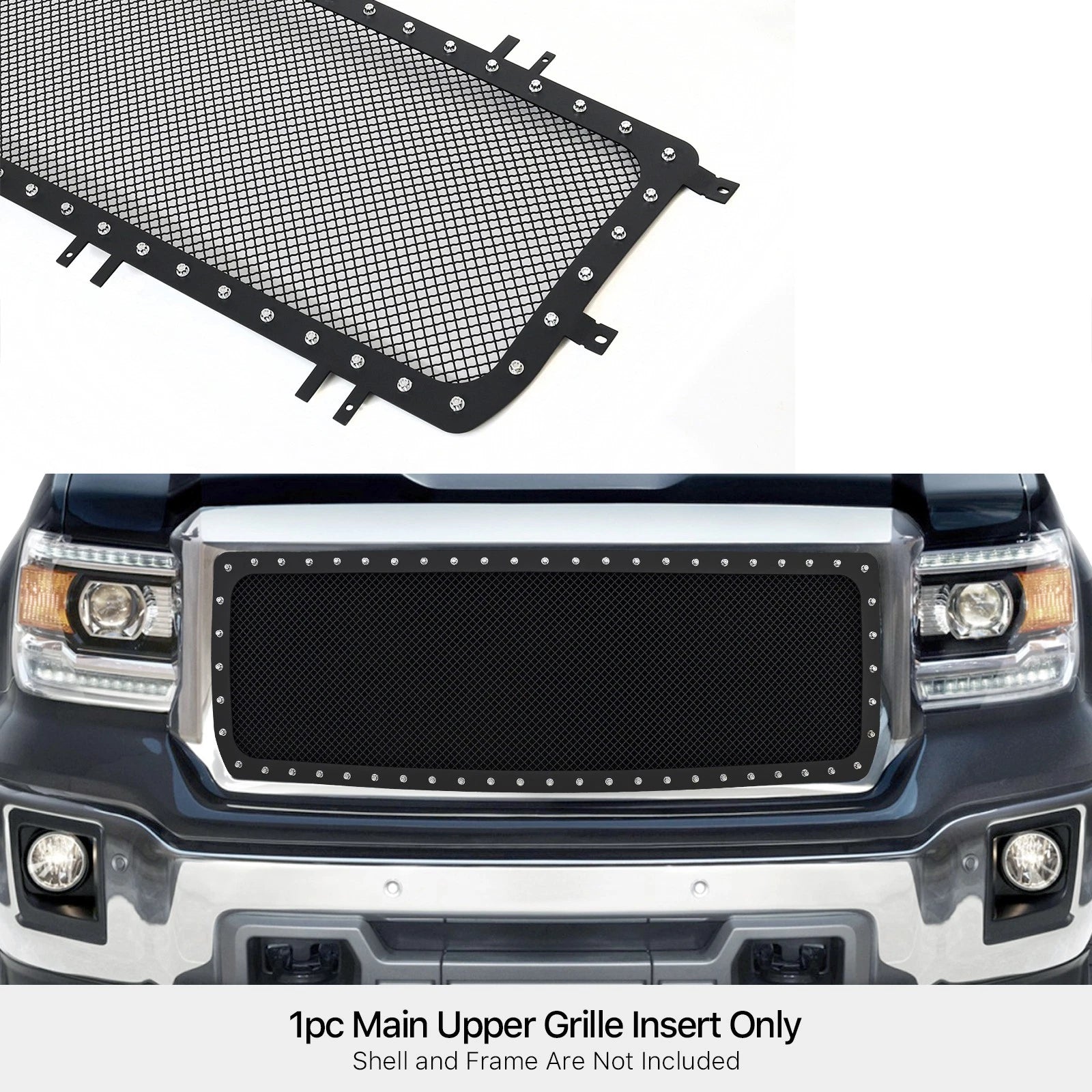Stainless Steel Mesh Grille Insert for GMC Sierra 1500 (2014-2015)