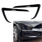 Front Fog Light Lamp Eyebrow Cover Trim for Tesla Model Y (2020–2023)