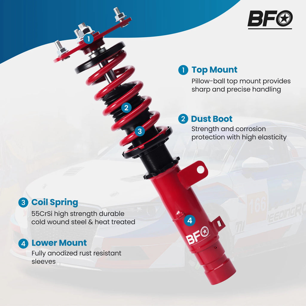 Coilovers Suspension Kit for Honda Accord (2013–2017) Adj. Height