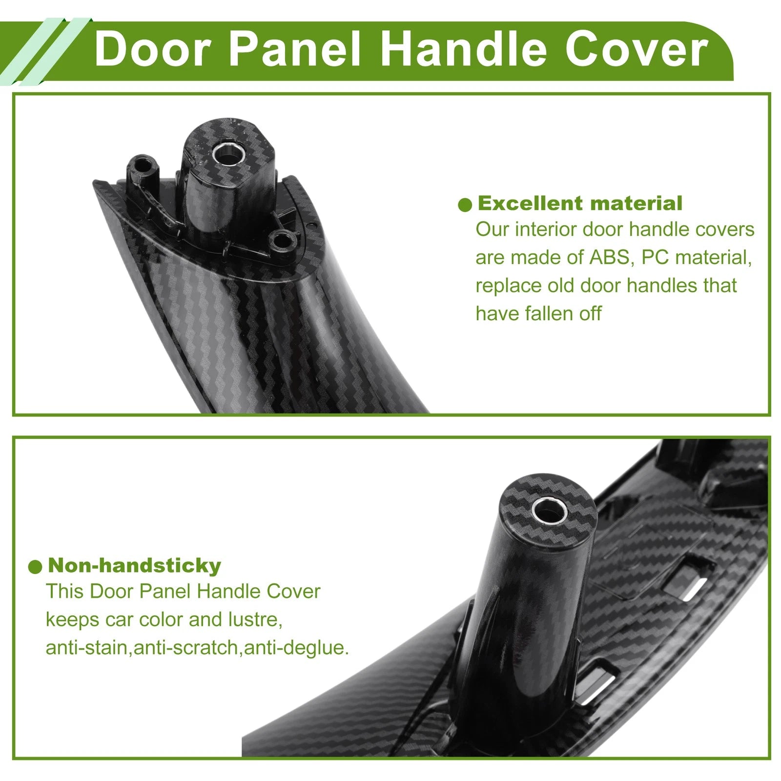 Door Panel Handle Pull Trim Cover for BMW 3 Series F30 F31 (2013–2018) No. 51417279312