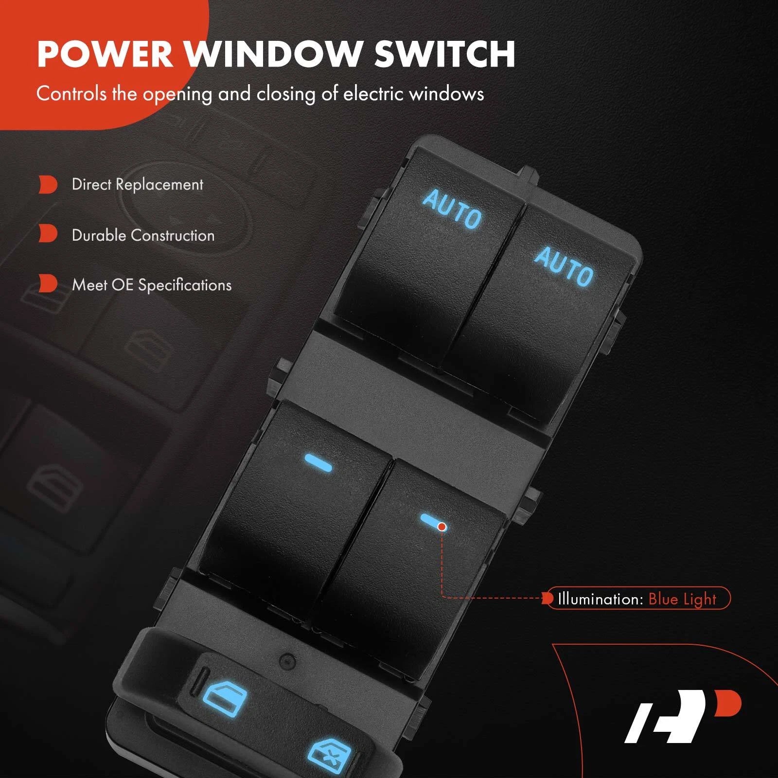Front Left Power Window Switch for Ford F-250 F-350 Super Duty (2013–2016)