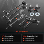 8x Front Lower Ball Joint Sway Bar Link Tie Rod End for Kia Sportage (2011–2016)