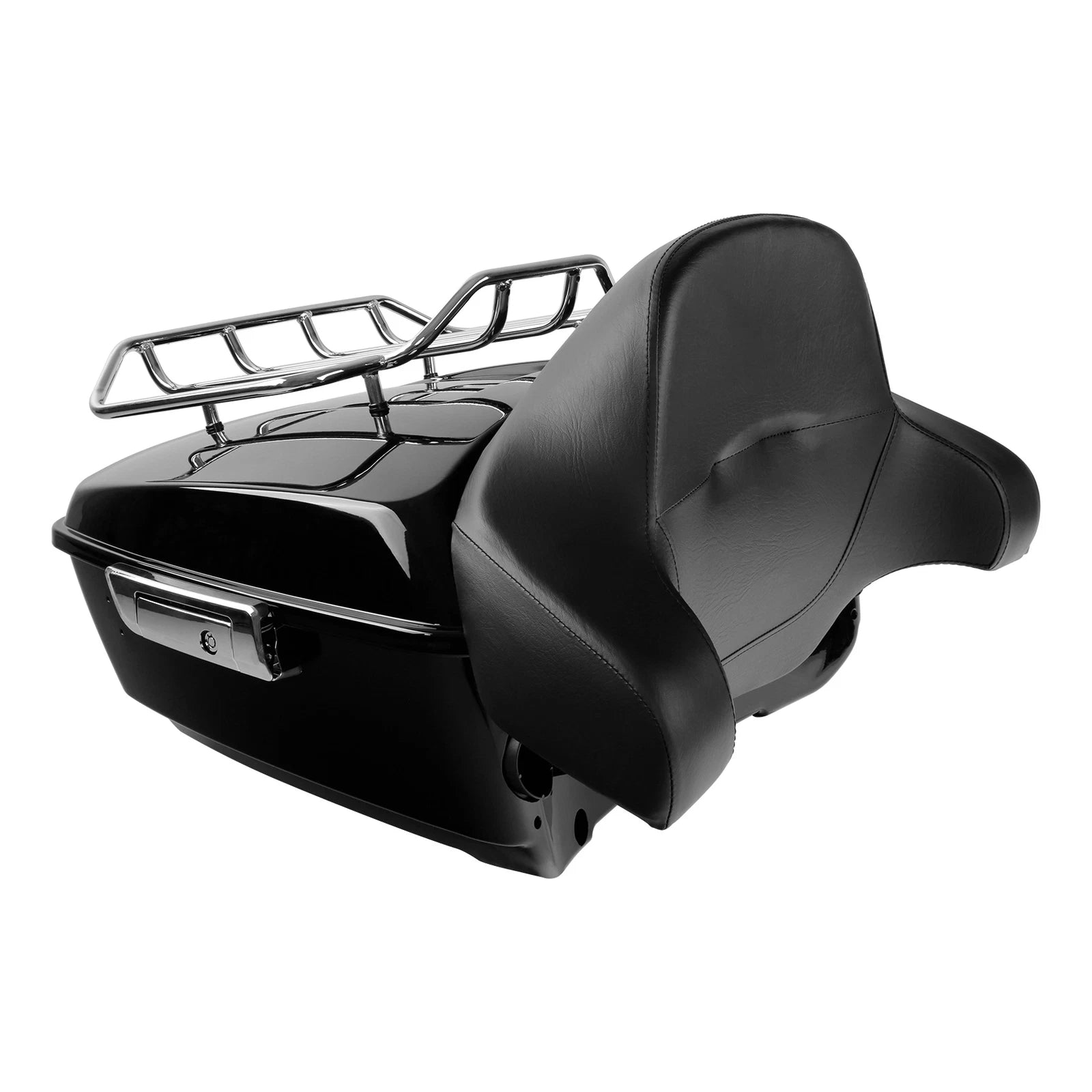 Trunk Backrest Pad Mount Rack for Harley Electra Glide (2009–2013)