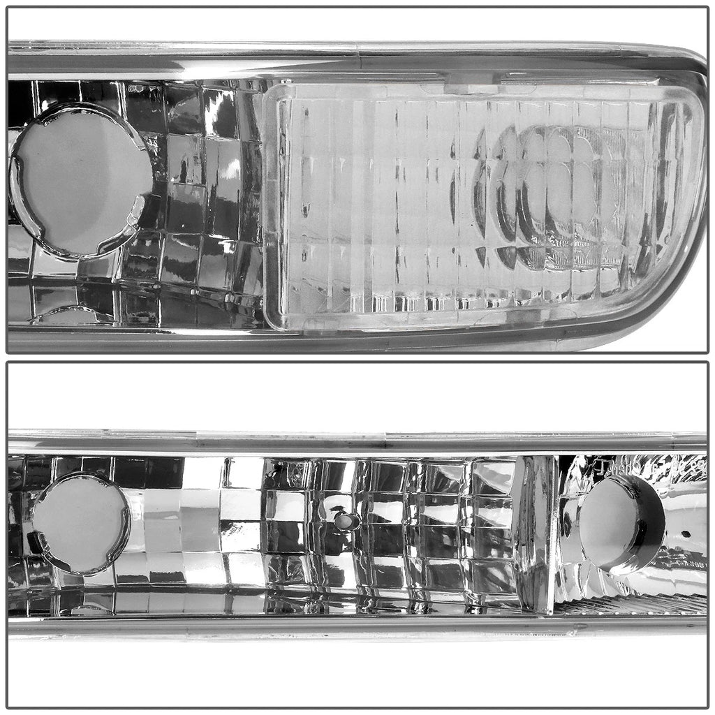 Bumper Signal Light for GMC Sierra/Yukon (1999–2006) Chrome Housing Clear Lens