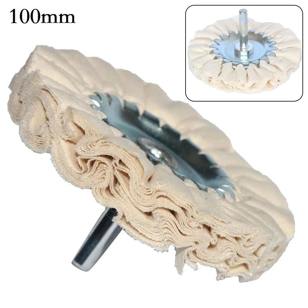4-Inch Cotton Buffing Wheel for Metal and Wood Polishing
