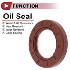 2X Oil Seal Rotary Shaft Seal FKM Rubber 35x56x8mm for Various Models 