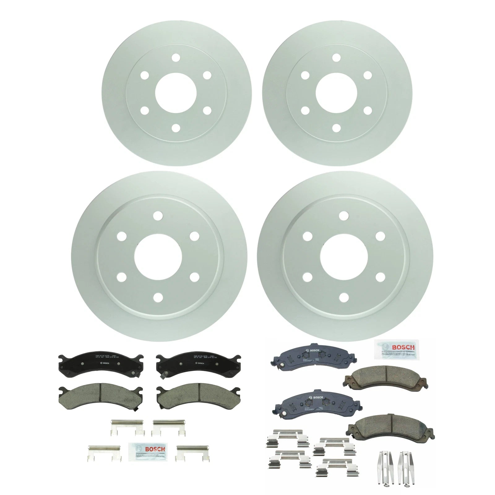 Brake Kit Disc Rotor Ceramic Pad for Chevy GMC (Front 304.6mm & Rear 325mm)