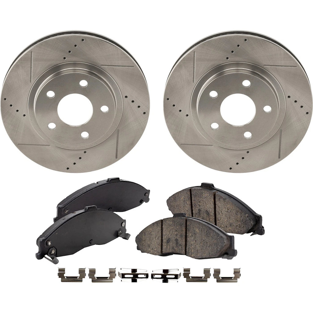 Brake Disc Rotors and Pads Kit for Chevy Camaro Pontiac Firebird