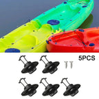 Sleek Marine Drain: 2 x Bungs, 4 Screws for Reliable Sealing