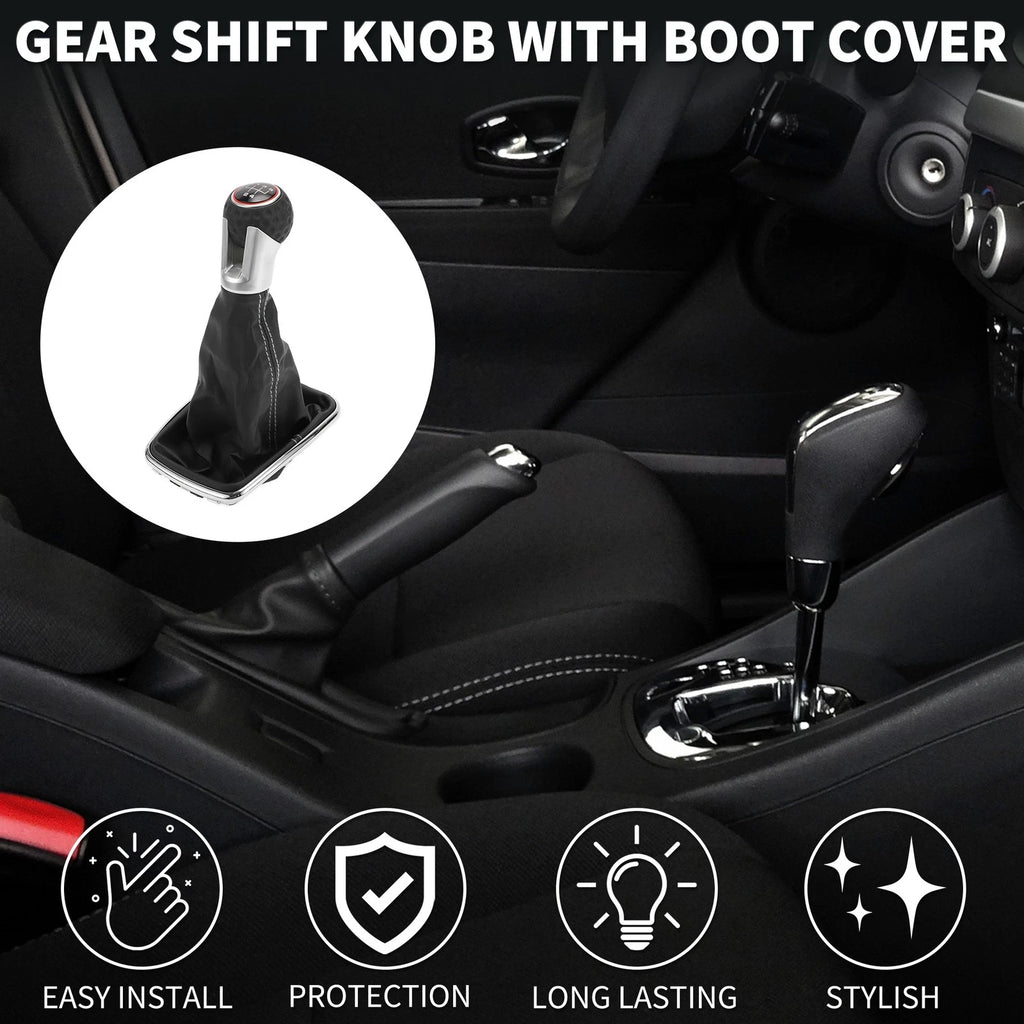 5 Speed Gear Shift Knob with Cover for Volkswagen Jetta Bora (1999–2004)