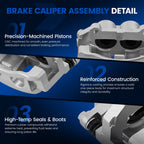 Front Brake Calipers for Jeep Grand Cherokee (2007–2010) 3.0L