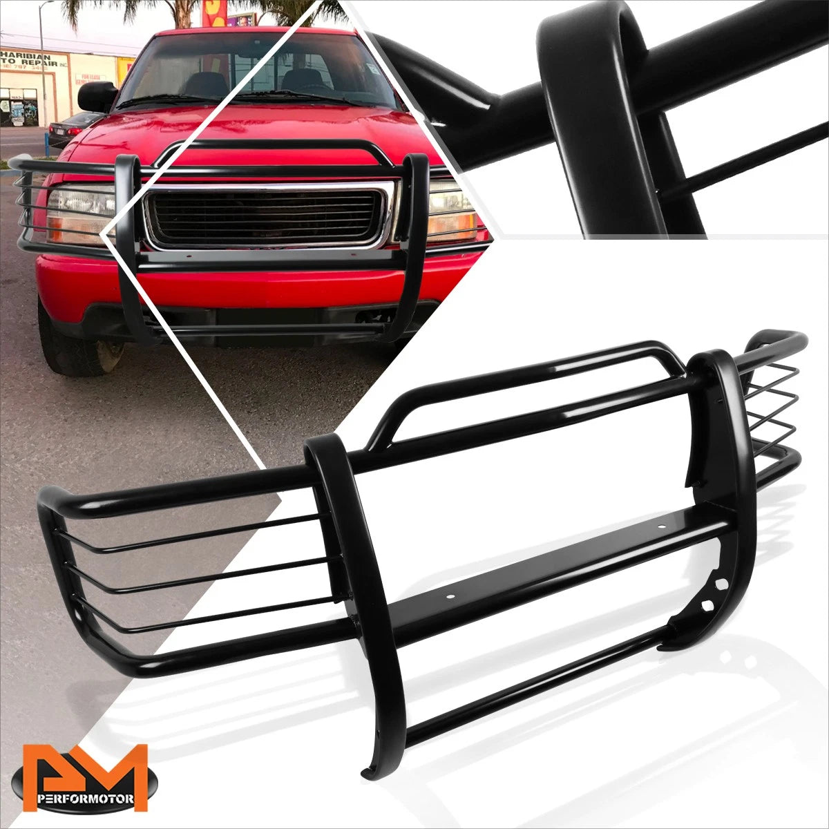 Front Bumper Brush Grill Guard Protector for Chevy Blazer/GMC Sonoma (1998–2004)