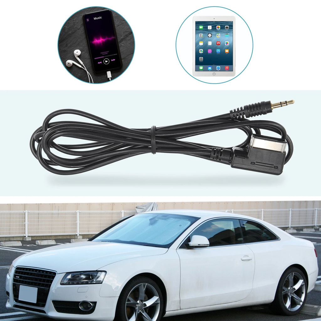 AMI MMI AUX 3.5mm Jack MP3 Adapter Cable for Audi (Various Models)