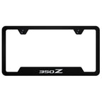 Black Cut-Out License Plate Frame - Officially Licensed for Nissan 350Z