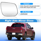 Heated Side Mirror Glass for GMC Canyon (2015–2022) Right Side No. 23191161