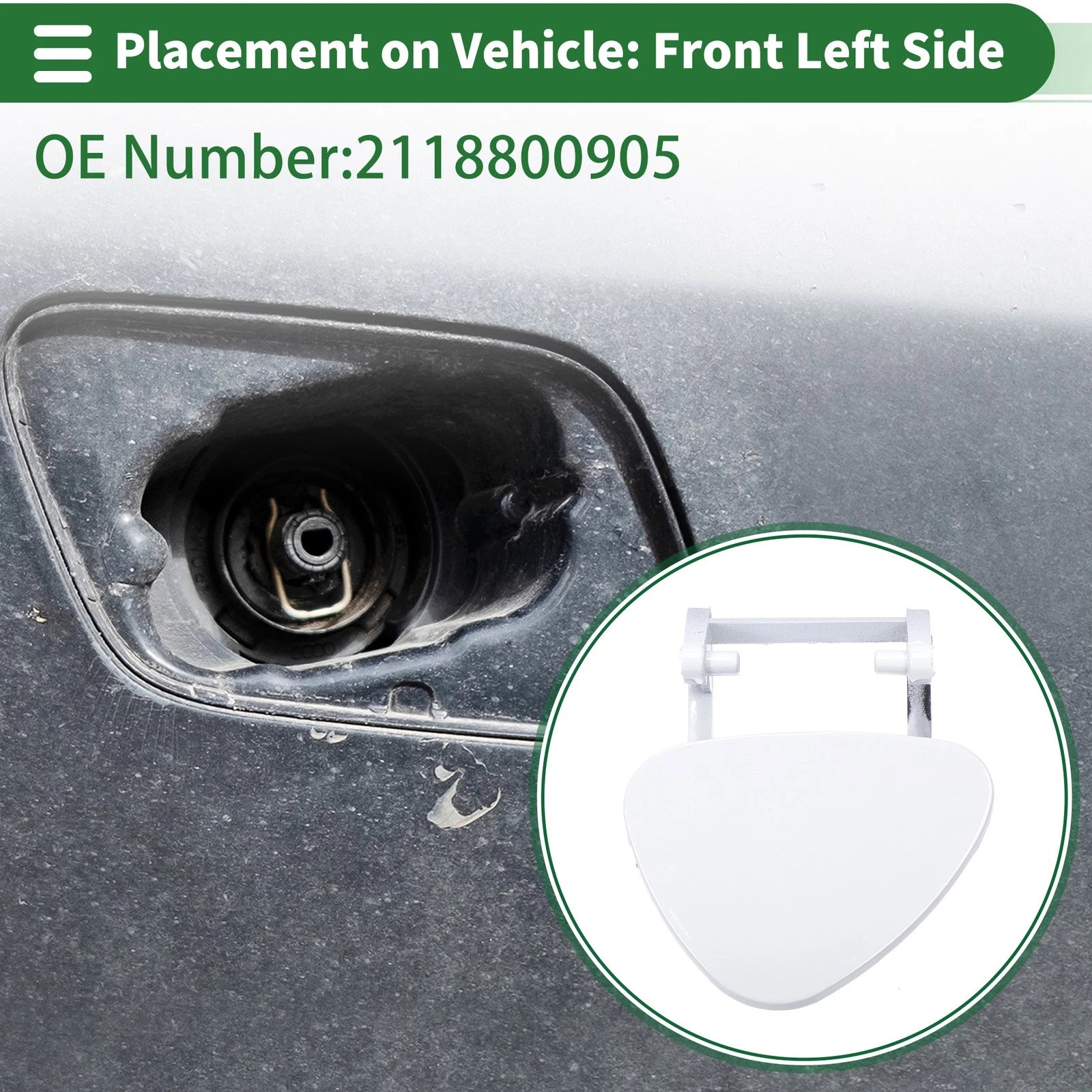 Front Left Headlight Washer Nozzle Cover for Mercedes-Benz 
