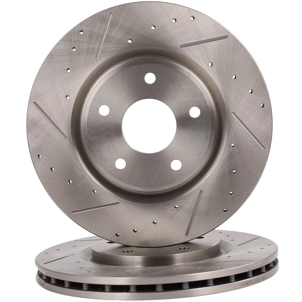 Front Brake Disc Rotors Vented for Volkswagen Routan, Dodge Journey (2012–2013)