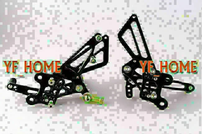 Black Motorcycle Rearsets Foot Pegs for Kawasaki Ninja ZX14R (2006-2011)