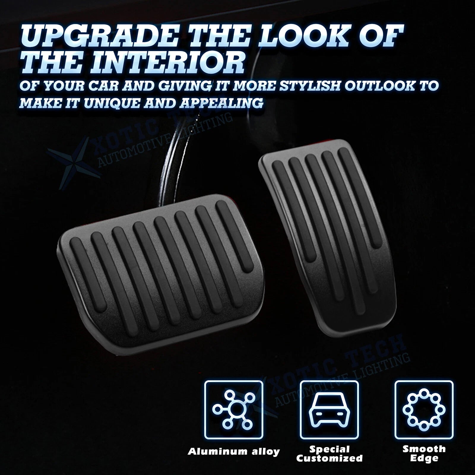 Accelerator Brake Foot Pedal Pads Covers Non-Slip for Tesla Model 3/Y (2017-2024)