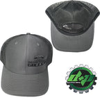 Ford Powerstroke Hat Charcoal Gray Black Mesh Snapback