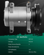A/C Compressor with Clutch for Nissan Xterra Frontier (1999–2004)