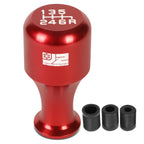 J2 Universal Aluminum Shift Knob for Cars (Red, Thread Adapters)