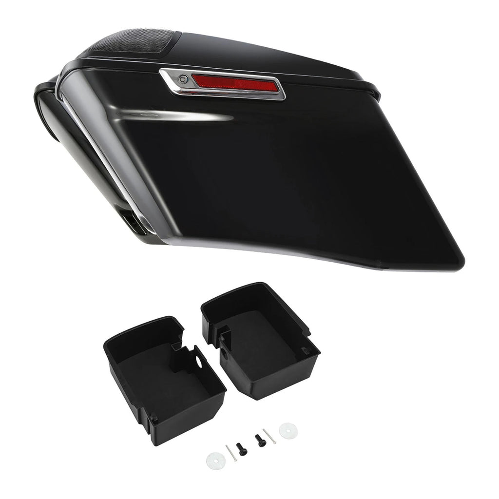 4" Stretched Saddlebags & Tray Organizers for Harley Touring FLHT (2014–2023)