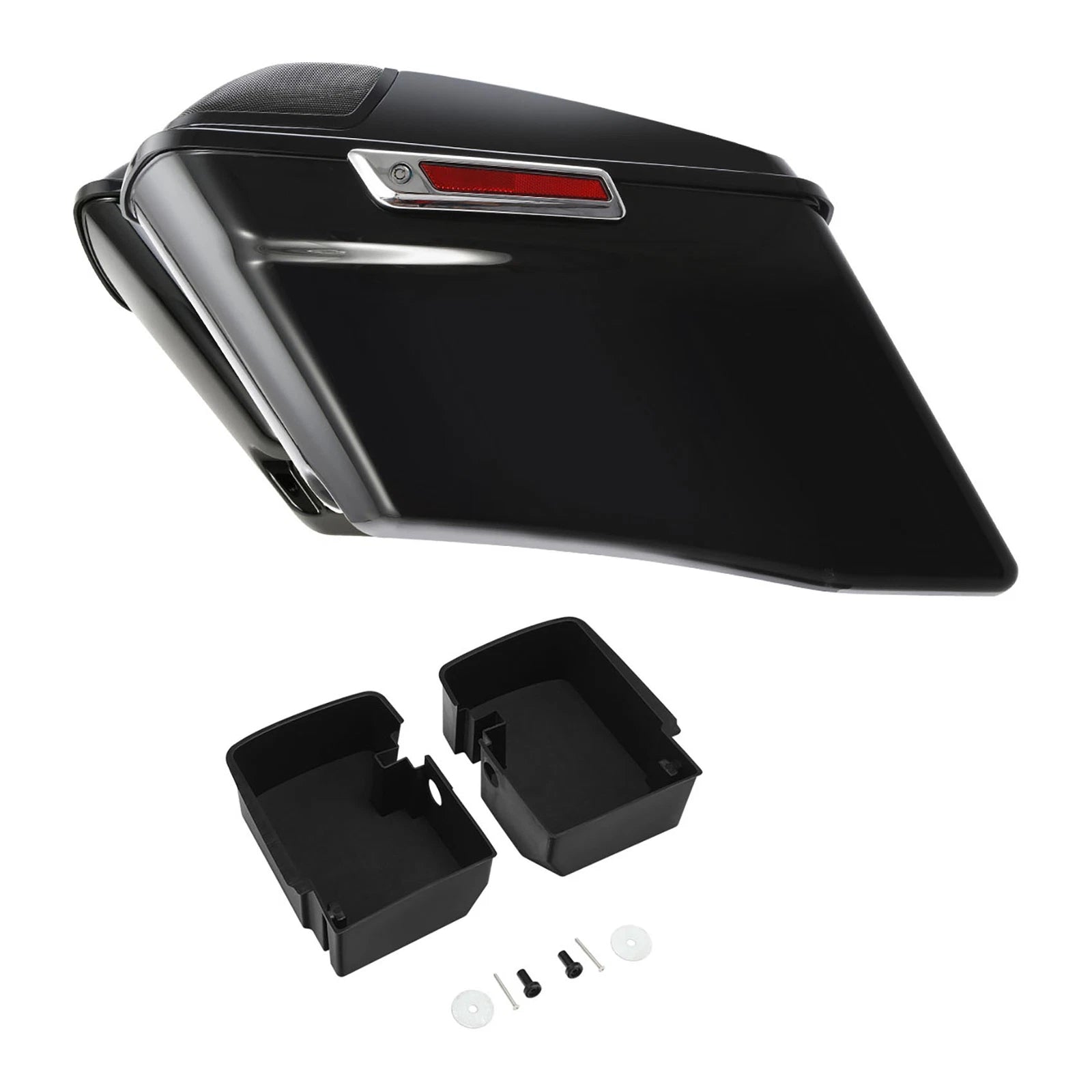 4" Stretched Saddlebags & Tray Organizers for Harley Touring FLHT (2014–2023)