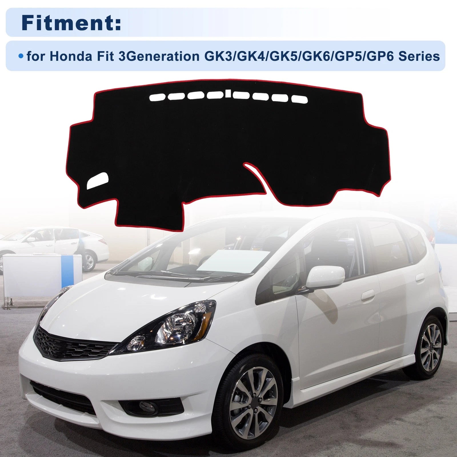 Dash Cover for Honda Fit (2014–2020) GK3/GK4/GK5/GK6/GP5 Polyester