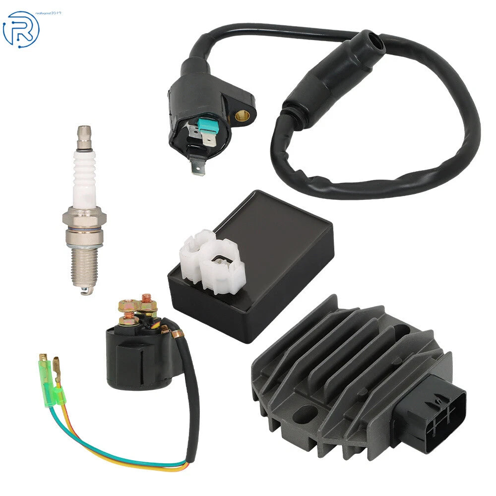 CDI Ignition Coil Rectifier Relay Kit for Honda Recon 250 TRX250 (2002–2004)
