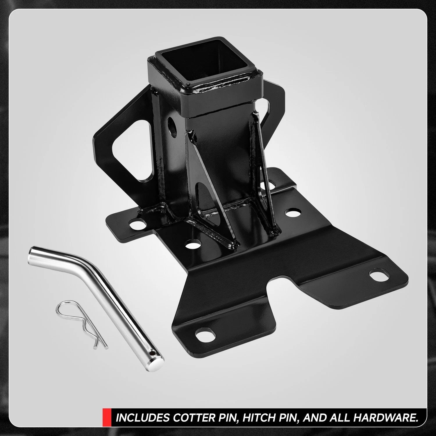 2" Rear Tow Hitch Receiver for Can-Am Maverick (2017–2023) - Black Powdercoat