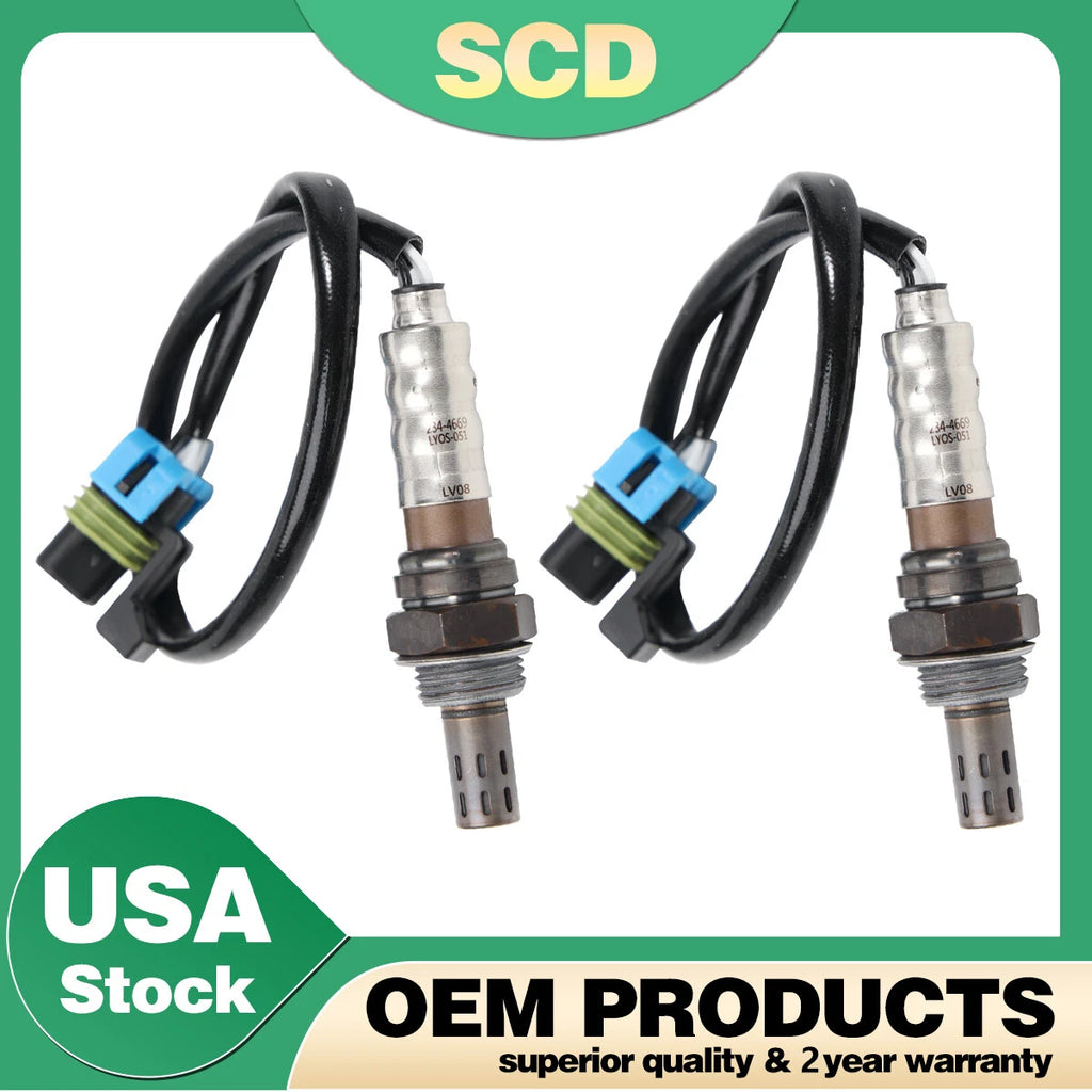 2X Upstream Oxygen Sensor 234-4669 for Chevy Buick Enclave Traverse GMC (2009–2011)