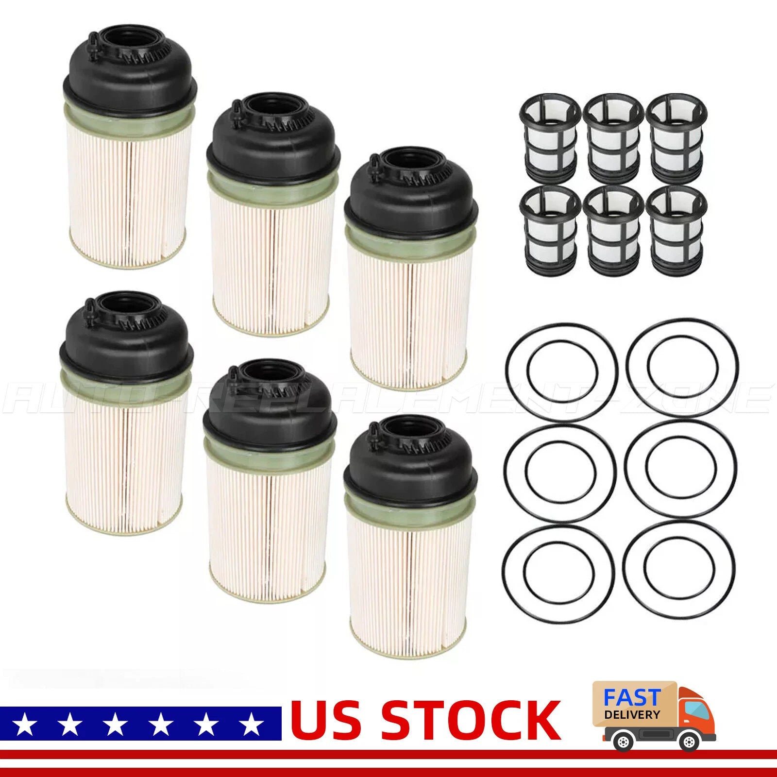 6PCS Fuel Filter PF9908 for Detroit Diesel DD13 DD15 DD16