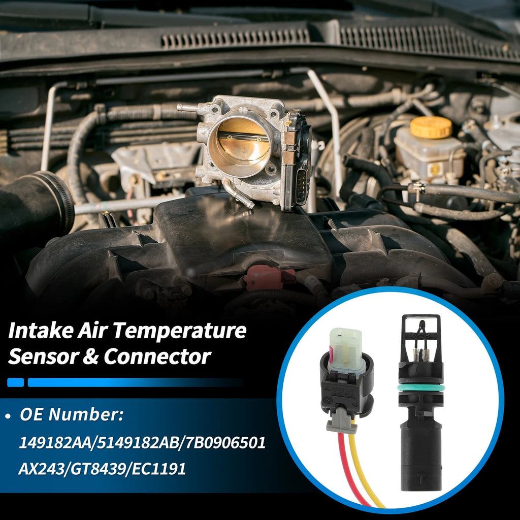 Intake Air Temperature Sensor Connector Kit for Chrysler Jeep (No. 5149182AB)