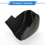 Gear Shift Knob Cover for Subaru Impreza (2017–2023) Black Yellow Faux Leather