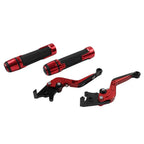 Red Extendable Brake Clutch Lever Grip Set for BMW S1000R S1000RR (2010-2023)