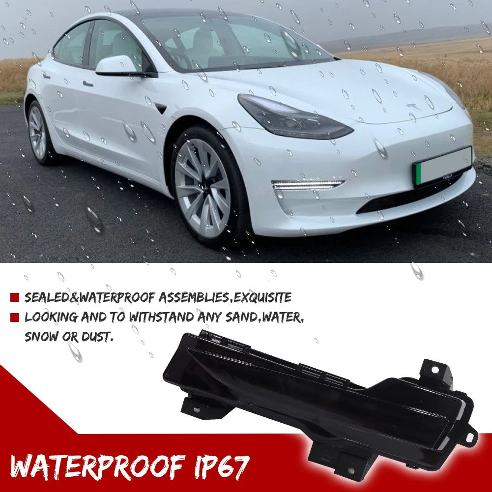 Double-row LED Turn Signal Lights for Tesla Model 3, Model Y