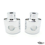 Chrome Handlebar Risers for Harley (DNA Paughco Hardbody Springer Chopper Bobber)