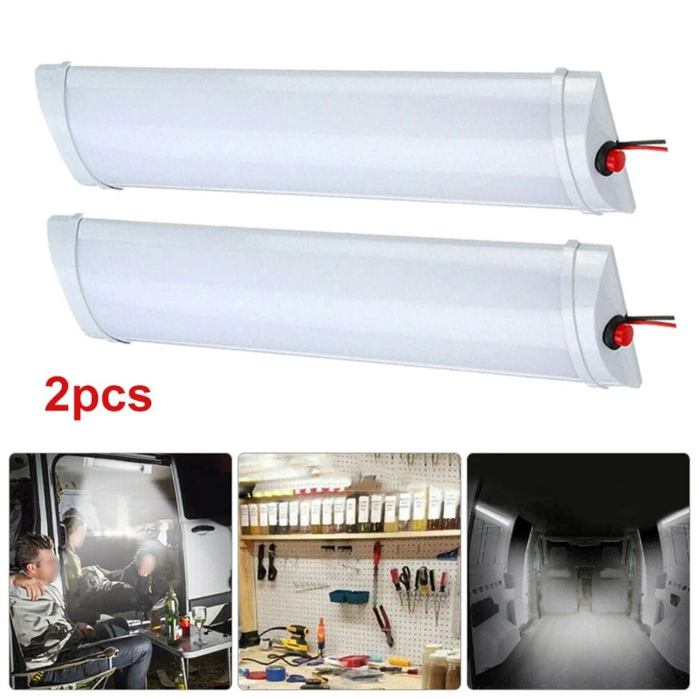 2Pcs 12V LED Interior Roof Ceiling Light for RV Camper Trailer (MOTORHOME)