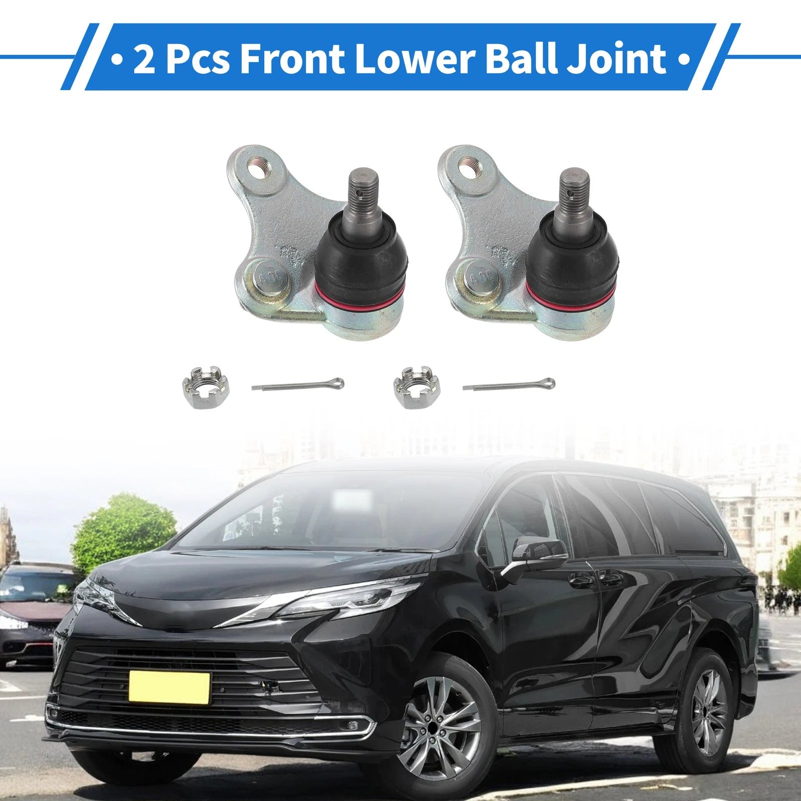 2X Front Lower Ball Joints for Toyota RAV4 (1996–2000) No.K90687/4333049025