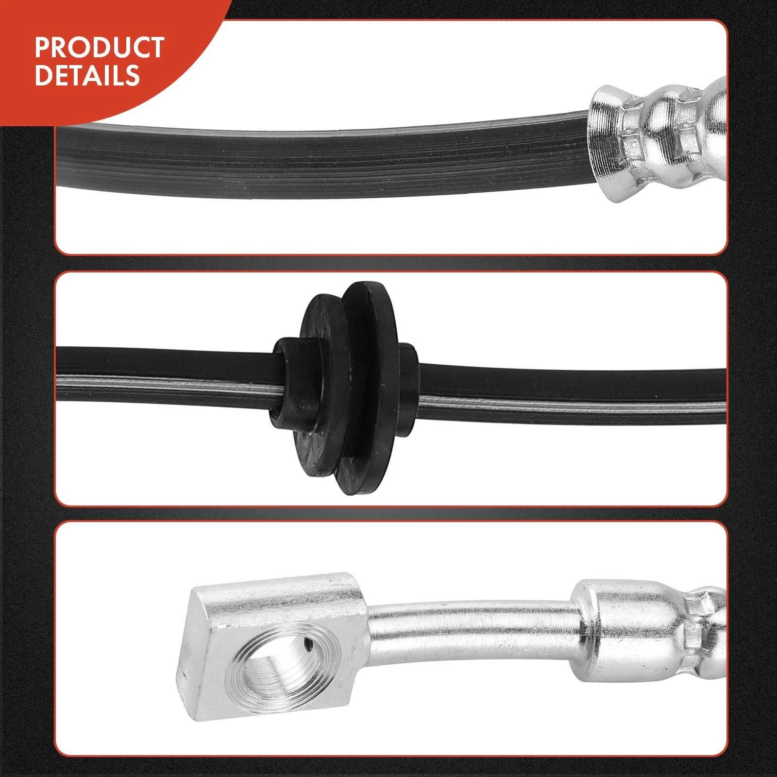 2X Rear Brake Hydraulic Hose for Chevrolet Caprice (2011–2017)