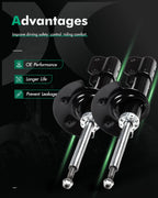 Front Shocks Struts for Buick Rendezvous (2002–2007) & Pontiac Aztek (2001–2005)