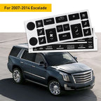 Set of 2 Climate Control & Radio Button Repair Decals for Cadillac Escalade (H)