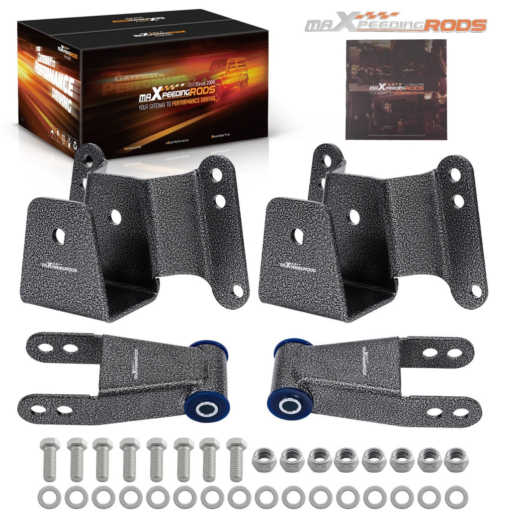4" Steel Drop Kit Rear Shackle for Chevy C10 GMC C1500 (1973–1987)