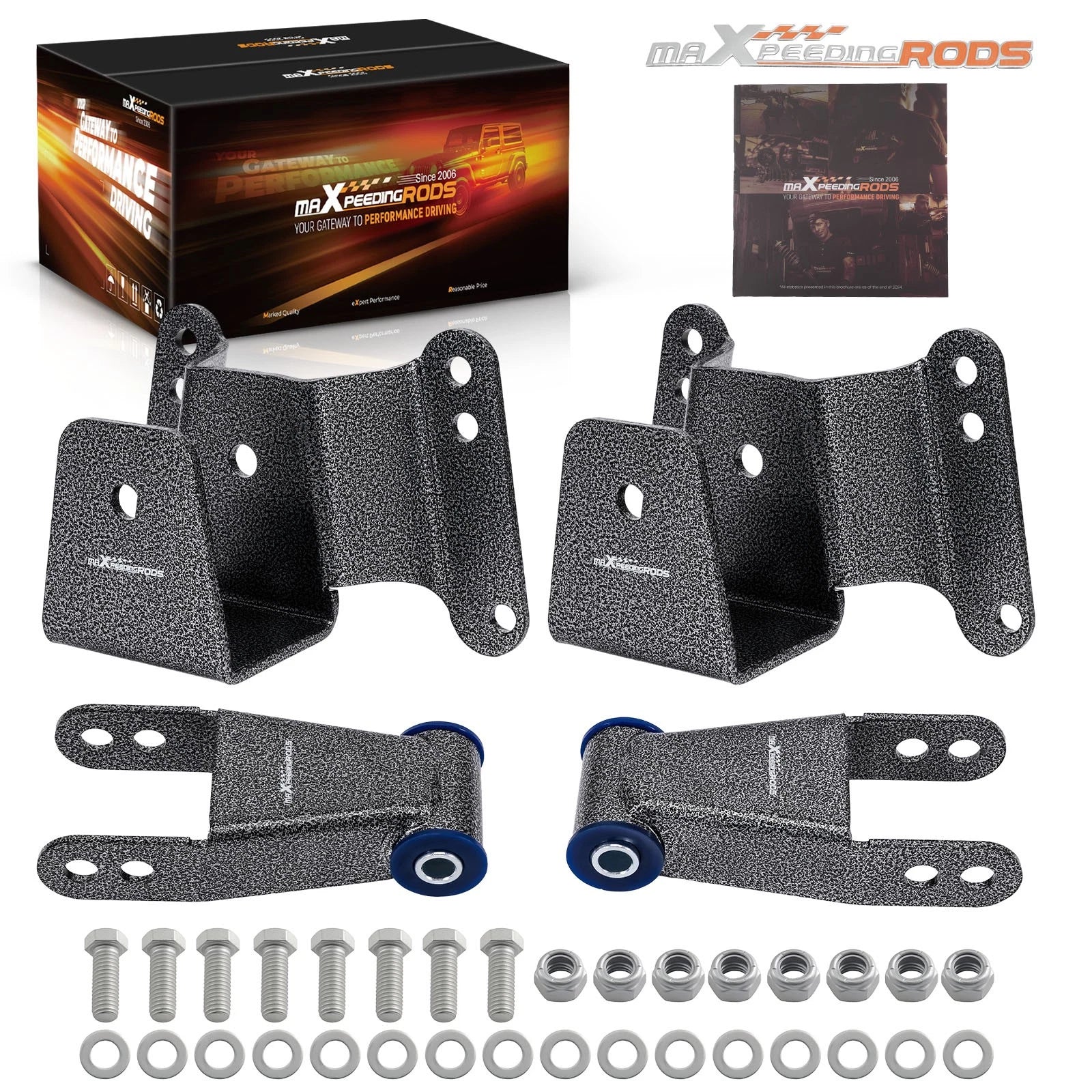 4" Steel Drop Kit Rear Shackle for Chevy C10 GMC C1500 (1973–1987)