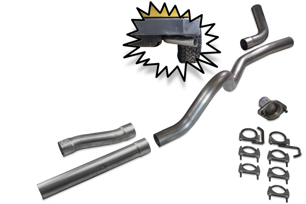 2.5" Aluminized Exhaust Kit for Jeep Wrangler TJ (2001–2006)