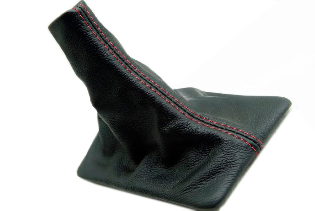 Manual Shift Boot for Ford Mustang (2005–2009) Red Stitch Leather Synthetic