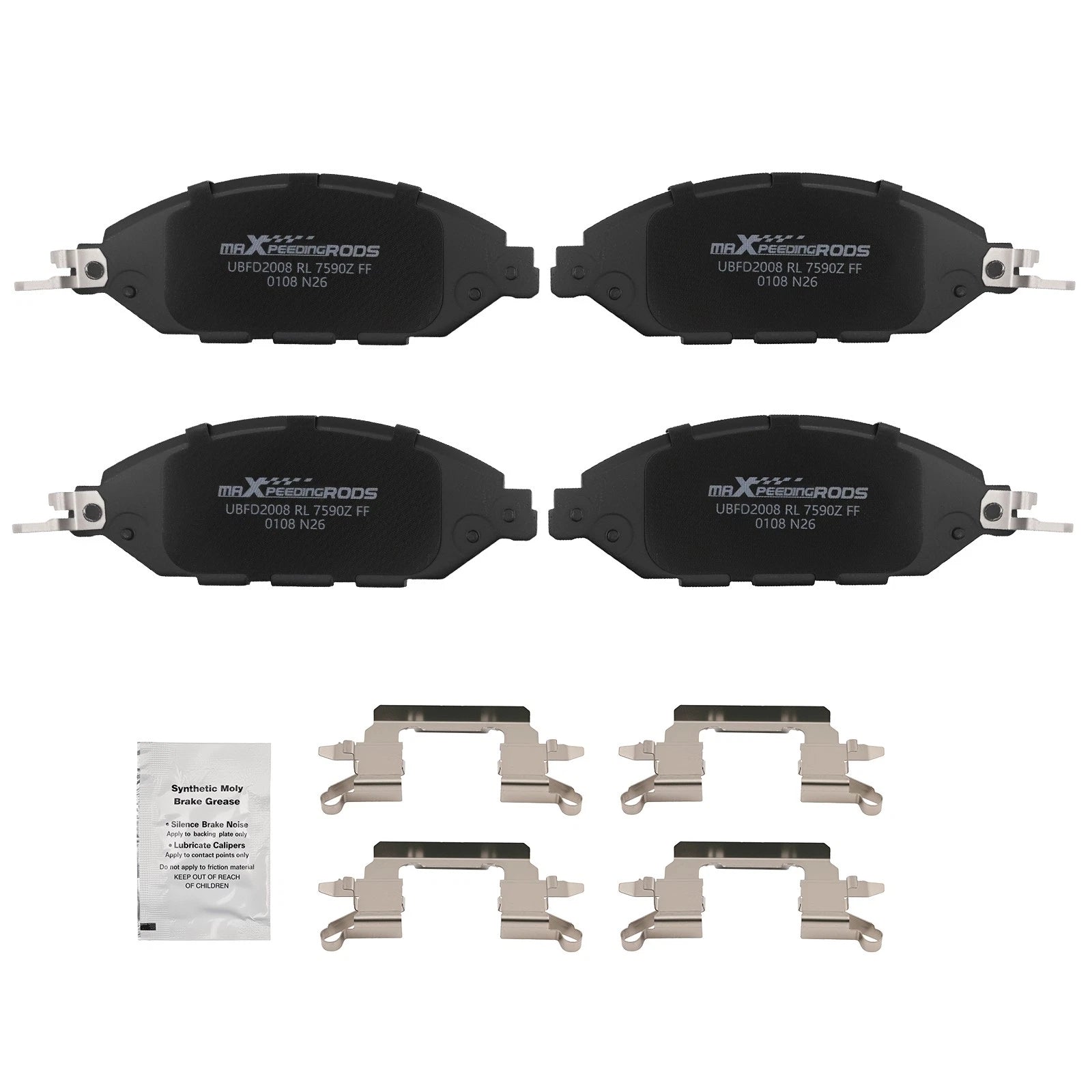 Front Brake Pads Kit for Nissan Pathfinder (2013–2020) Infiniti QX60 (2014–2020)